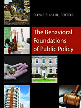 The Behavioral Foundations of Public Policy cover